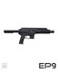 Extar Stabilizer W Strap, SBA3™ Adjustable Stabilizing Brace, SBA6™ Adjustable Stabilizing Brace - Extar EP9 6.5" 9mm pistol with bare buffer tube, no brace installed, left side view