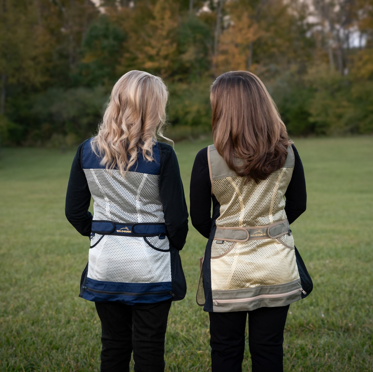 NEW Women's Comfort Fit Mesh Vest - Navy and Silver