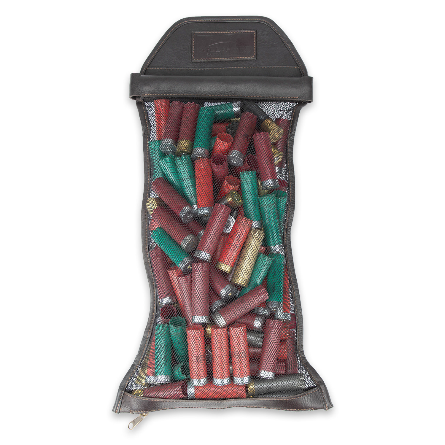 Leather Mesh Hull Bag with Belt Clip