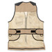 Wild Hare Shooting Gear Range Vest in Black Leather and Tan back side Wild Hare Shooting Gear Range Vest in Black Leather and Tan back side
