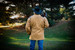Winter Field Coat in the field, back Winter Field Coat in the field, back
