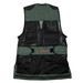 Wild Hare Shooting Gear Range Vest in Forest Green and Black Leather back Wild Hare Shooting Gear Range Vest in Forest Green and Black Leather back