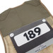 BibBoards attaching event number to vest BibBoards attaching event number to vest