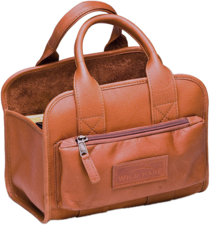 Wild Hare Leather Four Box Carrier, dusk