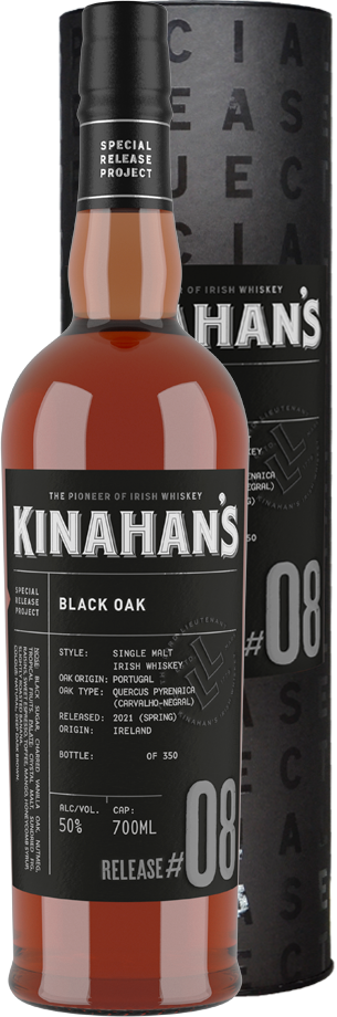 kinahans black oak single malt irish whiskey special release project