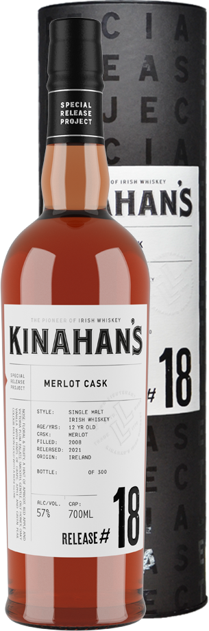 kinahans single malt irish whiskey merlot cask special release