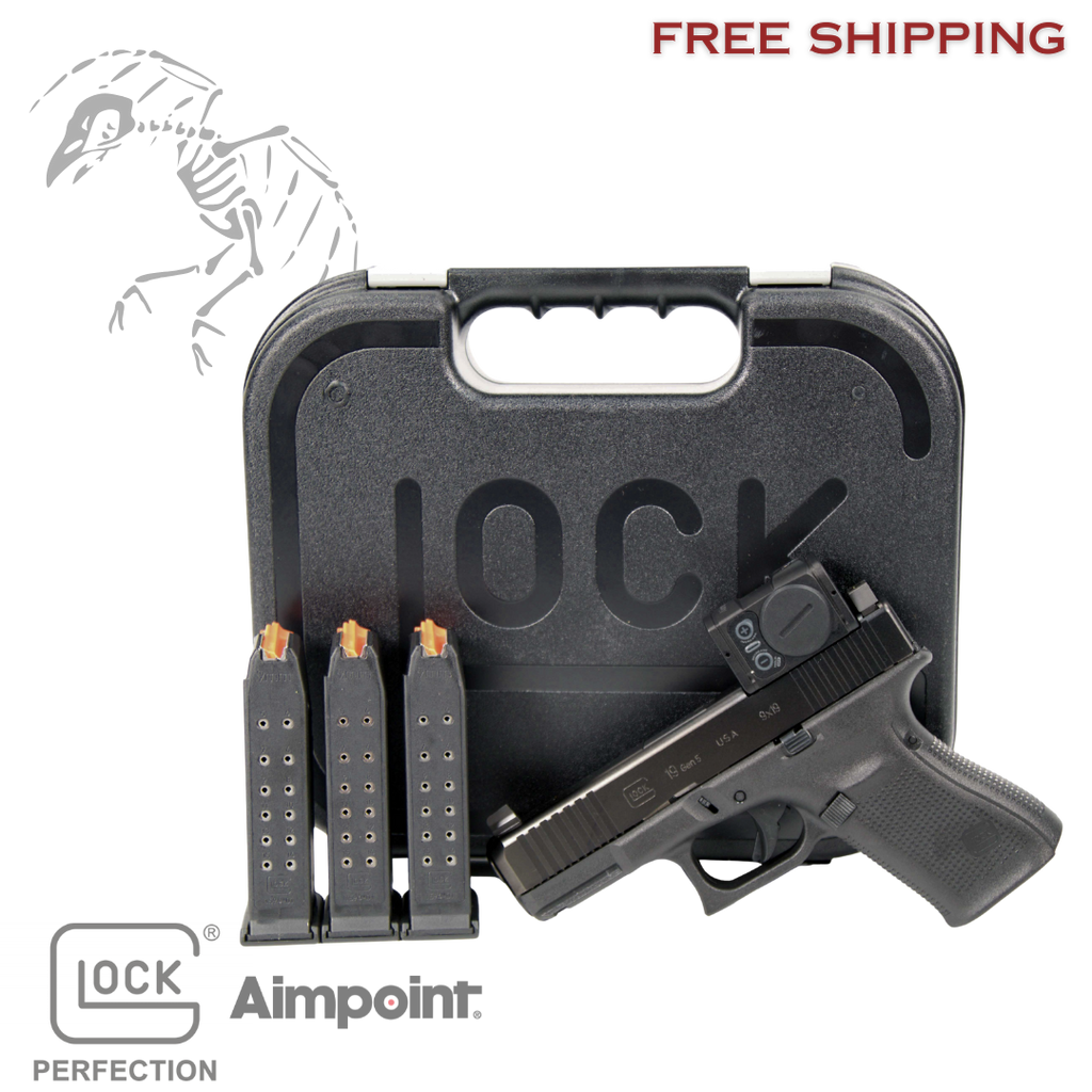 Glock, 19, g19, MOS, M.O.S., Semi-automatic, Compact, 9MM,  DLC Finish, Black, Ameriglo, Sights, 17 Rounds, 2 Magazines,  Aimpoint, ACRO, P-2, 764503059087, PA455S303MOS7A1, 764503034183, PA455S203MOS, EXCLUSIVE, FACTORY, MILL, TALL, SIGHTS, SUPRESSOR, HEIGHT, SUPPRESSOR, SILENCER, IRONS, AMERIGLO, TALO, P, 2, P-2, P2, INSTALLED, DEAD, CROW, DEFENSE, REDDIT, UA195S303MOS7A1, 764503059087, PA455S303MOS7A1
