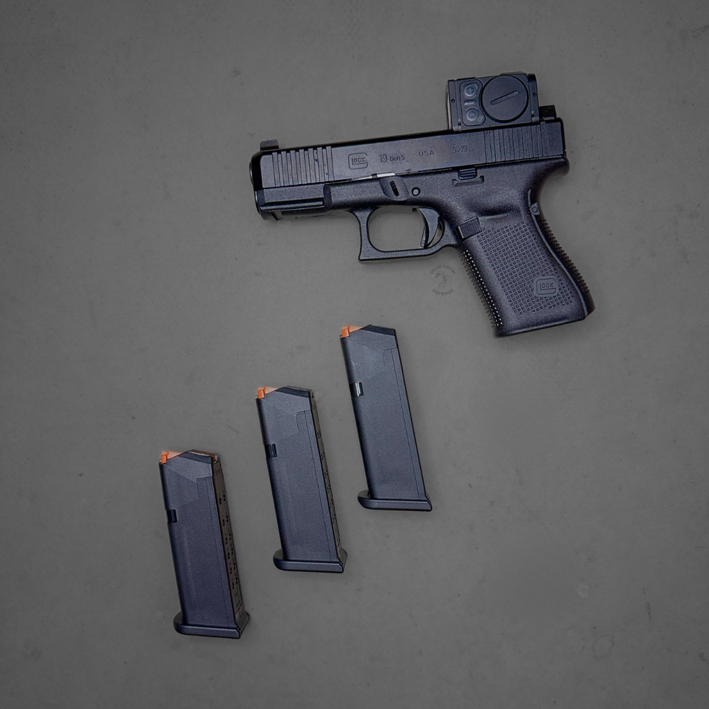 Glock, 19, g19, MOS, M.O.S., Semi-automatic, Compact, 9MM,  DLC Finish, Black, Ameriglo, Sights, 17 Rounds, 2 Magazines,  Aimpoint, ACRO, P-2, 764503059087, PA455S303MOS7A1, 764503034183, PA455S203MOS, EXCLUSIVE, FACTORY, MILL, TALL, SIGHTS, SUPRESSOR, HEIGHT, SUPPRESSOR, SILENCER, IRONS, AMERIGLO, TALO, P, 2, P-2, P2, INSTALLED, DEAD, CROW, DEFENSE, REDDIT, UA195S303MOS7A1, 764503059087, PA455S303MOS7A1