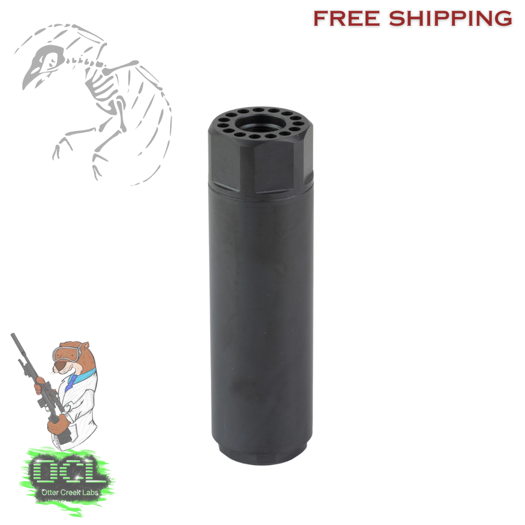 Otter Creek Labs Titanium K rimfire suppressor – lightweight titanium .22 LR suppressor, 1/2x28 direct thread, user-serviceable, compact K-can design, free shipping from dead crow defense in stock available limited run, 664533654217, TIK