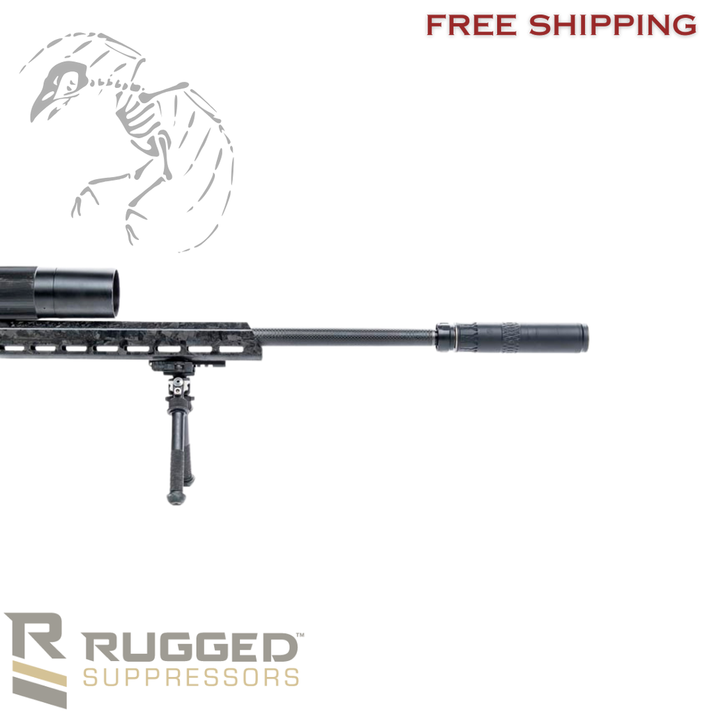 Rugged Suppressors Alaskan360 titanium rifle suppressor – multi-caliber suppressor rated from 5.56 to .338 Lapua, HUB compatible mount, lightweight hard-use design, AK360
UPC: 850044499007, in stock and available free shipping with dead crow defense, one suppressor for every gun