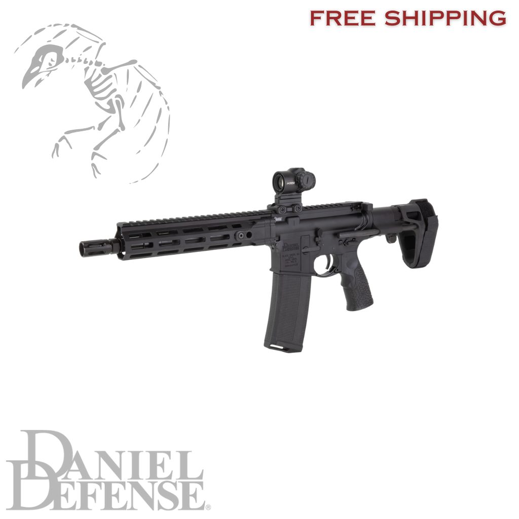 Daniel Defense DDM4 AR Pistol 5.56 NATO 10.3 inch CHF barrel with Maxim PDW brace, DD4 9.5 rail, and Primary Arms Cyclops Gen 2 optic included, Daniel Defense, DDM4, Semi-automatic, AR Pistol, 5.56 NATO, 10.3" Cold Hammer Forged Barrel, Threaded 1/2X28, Anodized Finish, Black, Daniel Defense Pistol Grip, Maxim PDW Brace, DD4 Flat Front 9.5" Rail, 30 Rounds, Includes Primary Optics Cyclops Gen 2 Reticle, SB-19
UPC: 818773025294