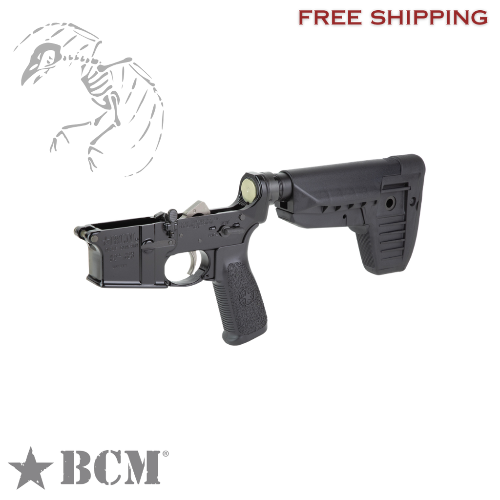 Bravo Company, Complete Lower Receiver, AR-15, Multi Caliber, Anodized Finish, Black, BCM SOPMOD, 7075 T6 Aluminum, Factory Cosmetic Blem, BCM, blemished, deal, BCMLRG-STK-MOD-1-SPMD-BLK-COSMO
UPC: 812526024435
