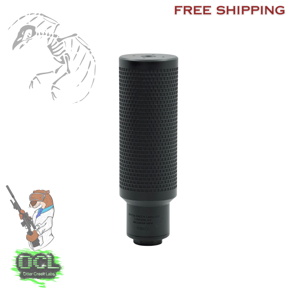 Otter Creek Labs Milkman suppressor new 2025 release lightweight rifle silencer designed for hunting and precision rifles, 9mm, PCC, SMG, Full auto rated new suppressor from Otter Creek OCL MILKMAN 664533654231