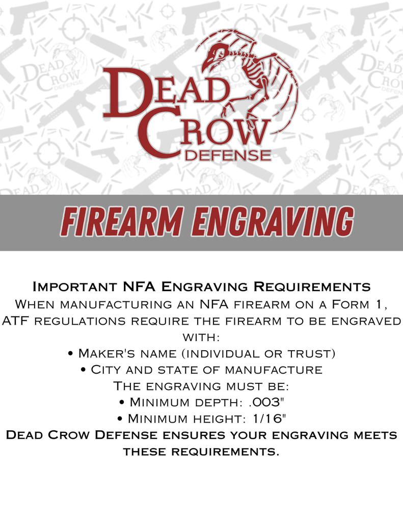 Custom Firearm Engraving Service