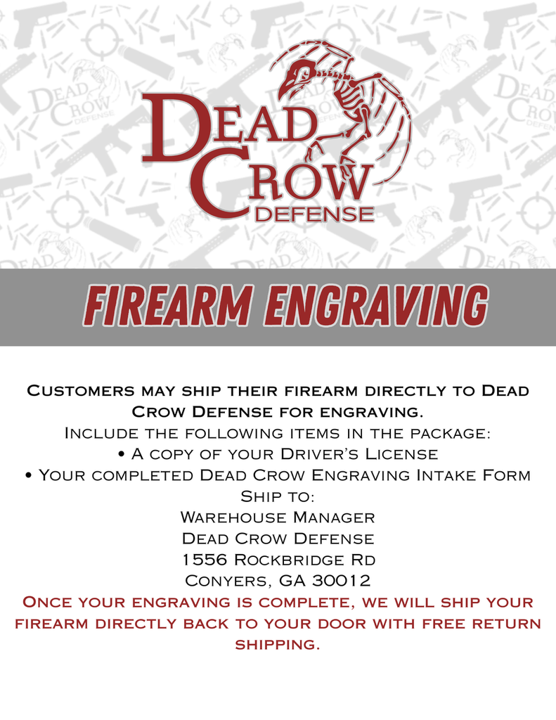 Custom Firearm Engraving Service
