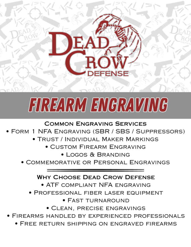 Custom Firearm Engraving Service