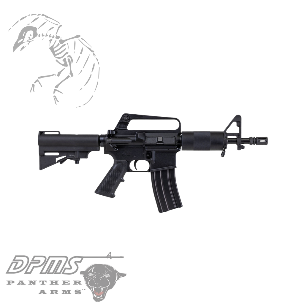 DPMS DP-15 Kitty Kat AR pistol 5.56 NATO with 7.5 inch barrel, carry handle sights, blade pistol brace, and 30 round magazine, DP51655164074, 810141220867, in, stock, available, shorty, carry, handle, AR