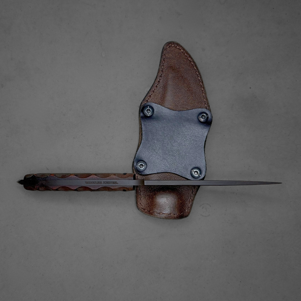 Winkler Crusher belt knife sculpted maple new in box used blue ridge deal