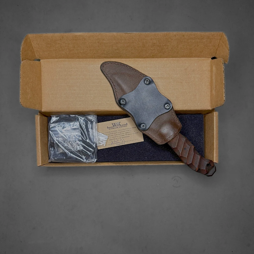 Winkler Crusher belt knife sculpted maple new in box used blue ridge deal