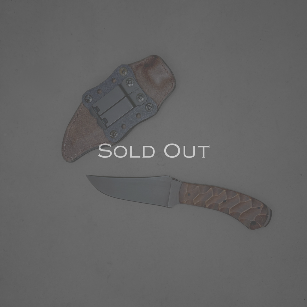 Winkler Blue Ridge Crusher Belt Knife, Sculpted Maple - New in-box