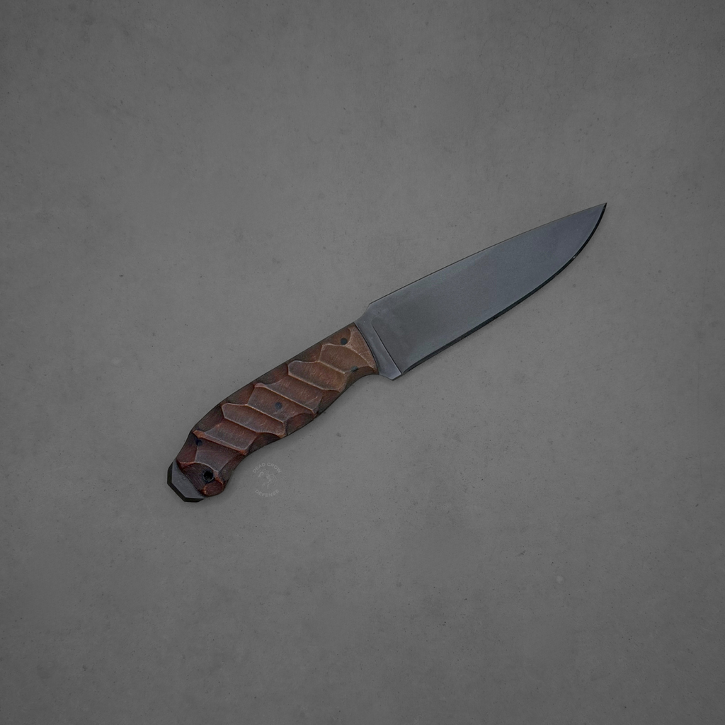 used Winkler drop point crusher knife