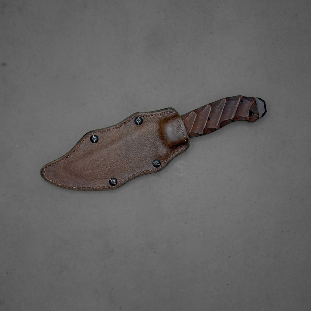 used Winkler drop point crusher knife