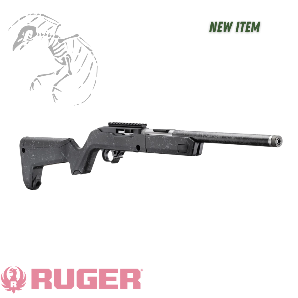 Ruger 10/22 carbon fiber takedown rifle with 16 inch threaded barrel and Magpul Backpacker stock lightweight packable .22 LR rifle, new, 32034
UPC: 736676320349