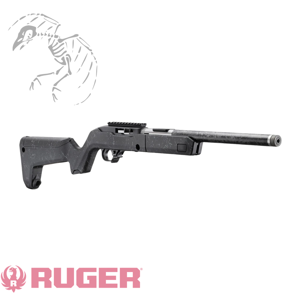 Ruger 10/22 carbon fiber takedown rifle with 16 inch threaded barrel and Magpul Backpacker stock lightweight packable .22 LR rifle, new, 32034
UPC: 736676320349