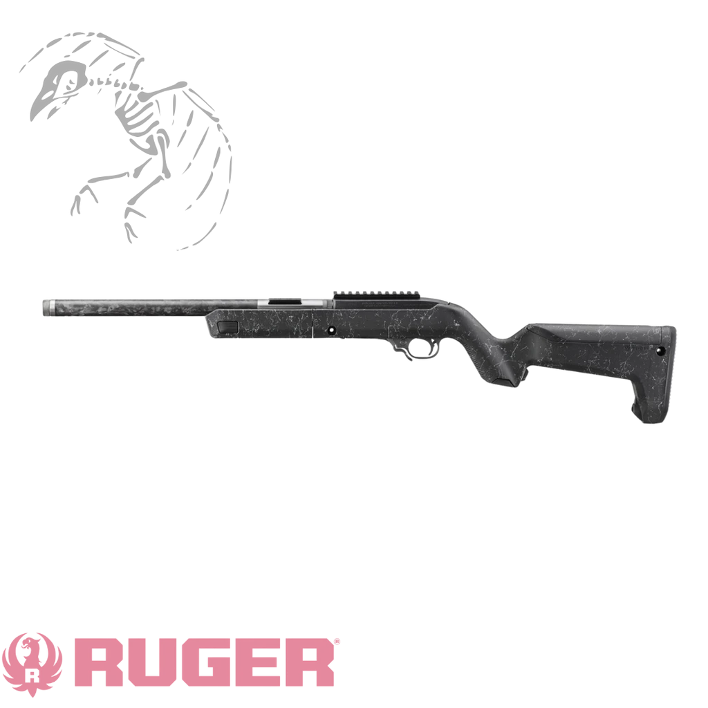 Ruger 10/22 carbon fiber takedown rifle with 16 inch threaded barrel and Magpul Backpacker stock lightweight packable .22 LR rifle, new, 32034
UPC: 736676320349