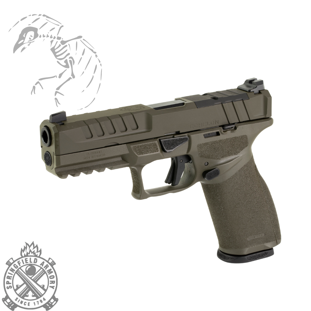 Springfield Echelon 4.5 full size ODG Olive Drab Green OD Green 4.5 inch Size in stock available optic ready handgun shipping nationwide to your FFL from Dead Crow Defense, the most reputable and dependable customer friendly online firearms store in America
706397978549	SPEC9459G-U
706397979102	SPEC9459G-U-15
706397979126	SPEC9459GLC-U