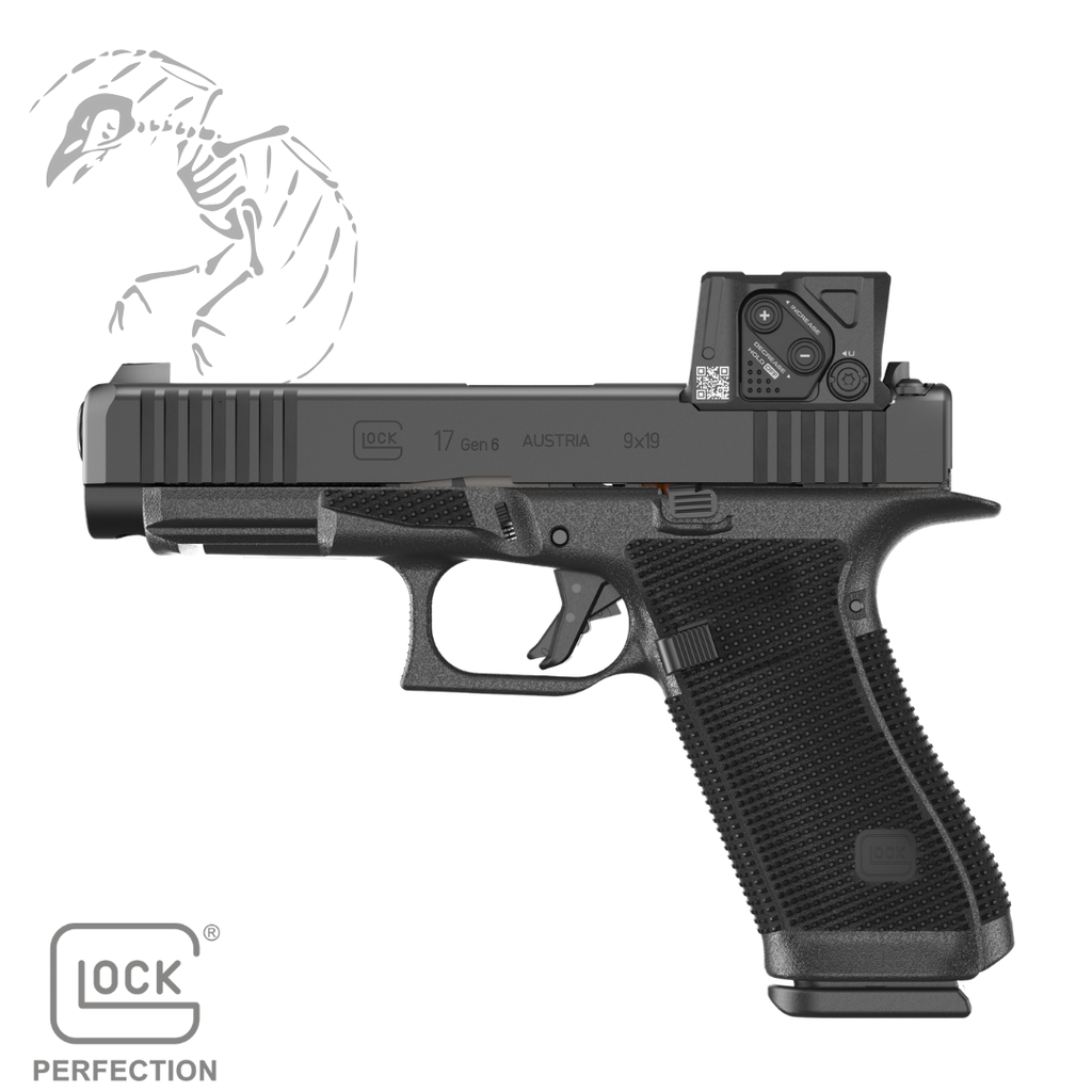 GLOCK, 17 GEN 6 COA, Striker Fired, Semi-automatic, Polymer Frame Pistol, Full Size, 9MM, 4.49" Barrel, DLC Finish, Fixed Sights, Aimpoint COA Optic, 17 Rounds, 3 Magazines, P61750B03DC8A3
UPC: 764503068294, Dead Crow has the new Glock gen6 g17 full size handgun with he highly anticipated aimpoint COA optic factory installed in-stock and ready to ship FREE to your local FFL