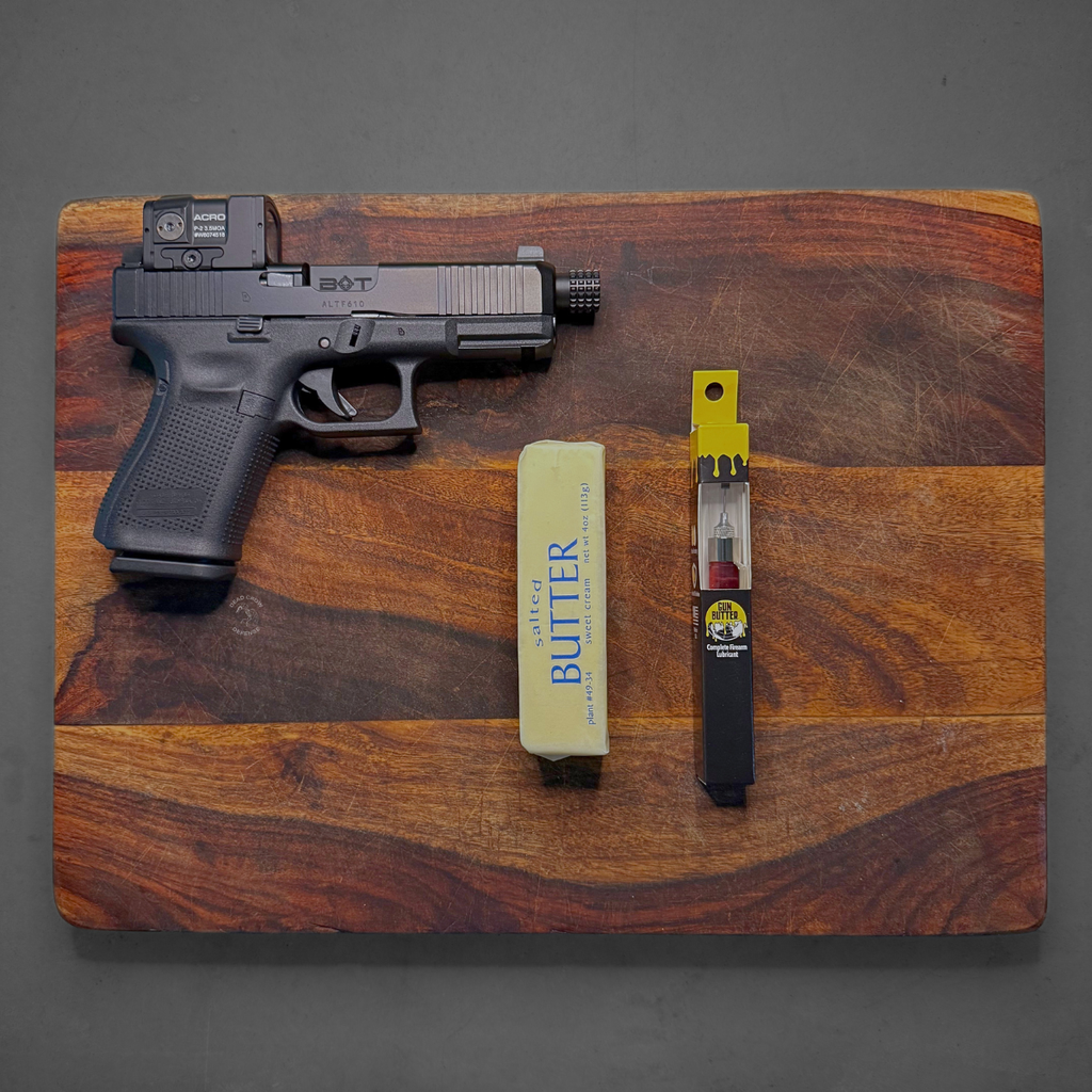 Gun Butter, pen Oiler, Gun Grease, 790757777606, the best professional use gun grease that stays in place and lasts the longest. specially formulated to run the gun smooth like butter especially on 2011's and other firearms with tight tolerances.
