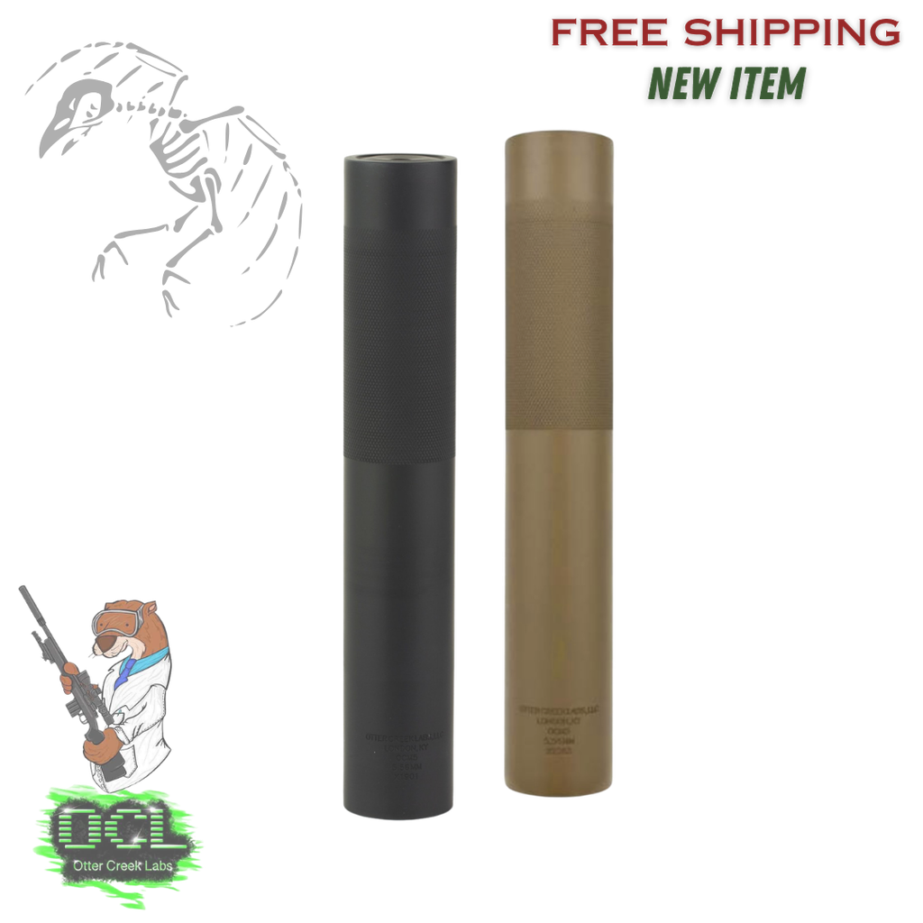 Otter Creek Labs OCM6 reflex suppressor new release low back pressure 6mm bore suppressor for MK12 clone rifle and precision AR builds 664533654460, 664533654453
