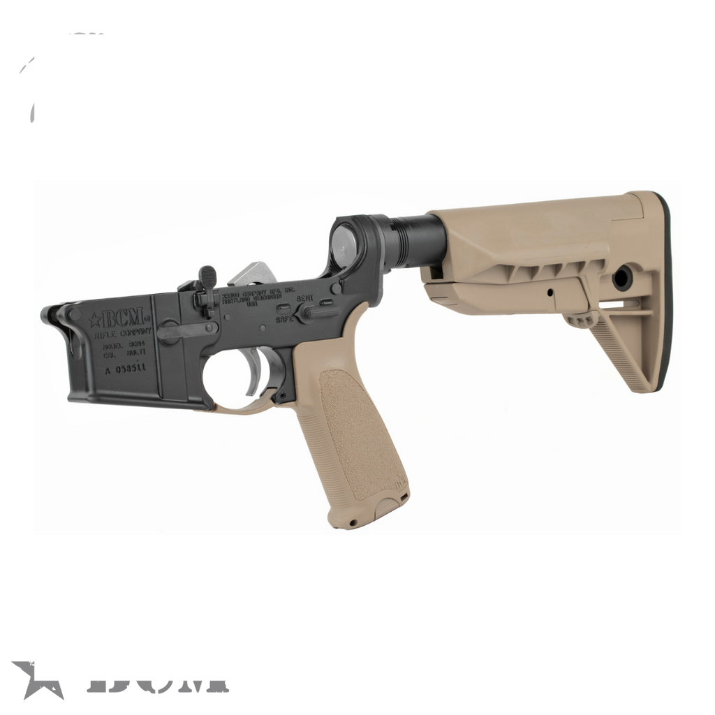 BCM Mod 0 Lower Receiver FDEBCM Mod 0 Lower Receiver Colors LRG-STK-MOD-0-BLK
UPC: 812526020369, Bravo Company, Semi-automatic Complete Lower Receiver, AR, 223 Remington/5.56 NATO, Anodized Finish, Black, BCM Gunfighter Stock, Fire Controls Marked SAFE and SEMI, BCMGUNFIGHTER Enhanced Trigger Guard, BCMGUNFIGHTER QD End Plate, BCMGUNFIGHTER Pistol Grip