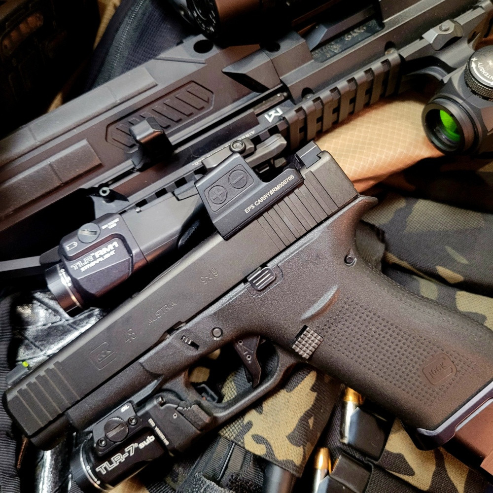 HOLOSUN EPS Carry Green 2 Black Anodized 2 MOA Green Dot Reticle