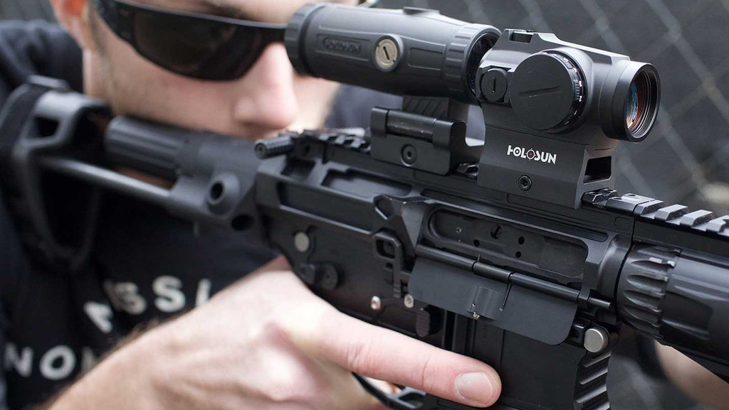 Holosun HS403C Micro Red Dot and HM3X Magnifier Combo