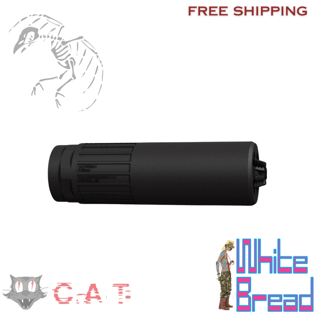 CAT WB Ti 1.375, CAT WB Ti 1/16, C.A.T, Combat, Application, Technologies, White, Bread, 5.56, suppressor, silencer, cat silencer, cat suppressor, WB, titanium, Ti, 850059086070	SC-WB-INC-QD
850059086063	SC-WB-INC-HUB