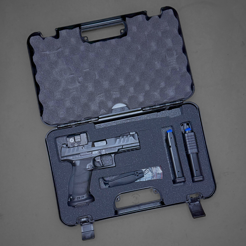 Walther, PDP, Striker, Fired, Semi, automatic, Polymer, Frame, Pistol, Full, Size, 9MM, 4.5,  Barrel, Aimpoint, ACRO, PDP, Pro, Tritium, Front, and, Rear, Sights, Dynamic, Performance, Trigger, Matte, Finish, Black, 18, Rounds, 3, Magazines, 2881225PRO, 723364232862