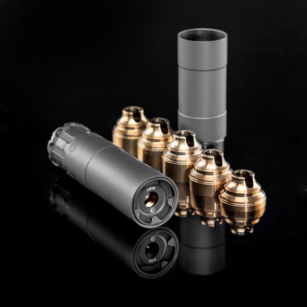 Rugged Suppressors, Obsidian 9 with ADAPT Modular Technology, Pistol Suppressor, 9MM, Includes 1/2X28 Piston, Aluminum Tube, 17-4 PH Baffles, Black Cerakote Finish FDE 859383006549	OBS0009
859383006600	OBSFDE9