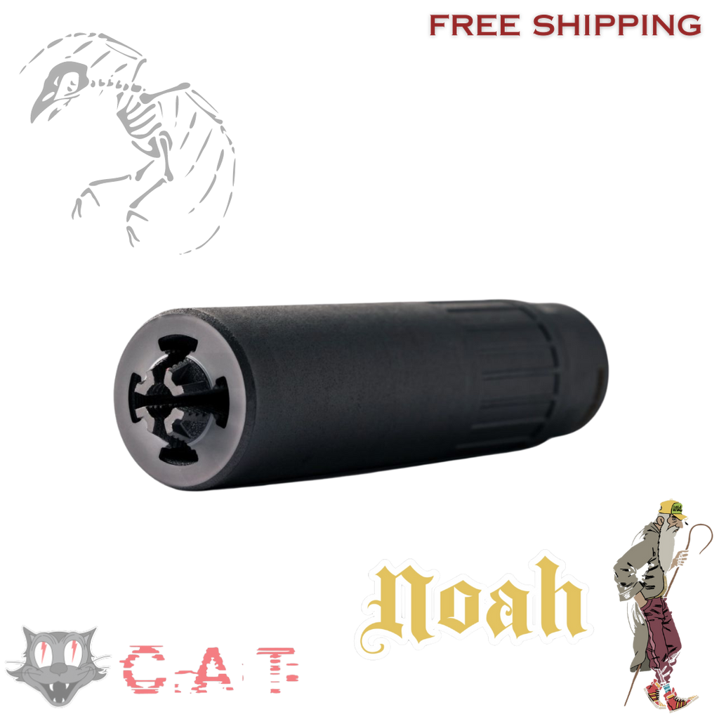 CAT NOAH Titanium QD 6MM Specters Cat, NOAH, QD, 6MM, Titanium Construction, DLC Finish, Black, Includes Spooky 1 Muzzle DeviceNOAHQDTi
UPC: 850059086193, NOAHHUBTi
UPC: 850059086186