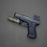 Glock 19 Gen5 9mm pistol with Aimpoint COA enclosed red dot optic and Surefire X300U-A weapon light, used condition with case and magazines, 764503064883, PA195SB03MOS8A3