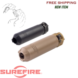 Surefire, SOCOM RC4 Mini Rifle Suppressor, 223 Remington/5.56 NATO, 3D-Printed Inconel Construction, 14.5oz, 1.5" Diameter, 5.5" Length, Low Back Pressure, End Mount Fast-Attach, Cerakote Finish, Flat Dark Earth, SOCOM556-MINI4-DE
UPC: 084871334334, SOCOM556-MINI4-BK
UPC: 084871334327