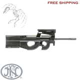FN America Law Enf, PS90, Semi-automatic, 5.7x28mm, 16.04" Barrel, Matte Finish, Black, 50 Rounds, 1 Magazine, 3848950463
UPC: 845737002589 P90 Civilian legal, FN PS90 5.7x28 bullpup rifle with 16 inch barrel, 50 round top-mounted magazine, ambidextrous controls, black finish