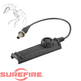 Surefire, Remote Dual Switch for Weaponlights, 7" Cable, Fits Millennium Universal, Classic Universal, Scout Light, and X-Series, Momentary-On Pressure Pad and Constant-On Press Switch, 084871851237 SR07