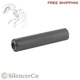 SilencerCo, Sparrow 22, Rimfire Suppressor, 22LR/17HMR/22MAG/5.7MM, 5.08", 1/2X28, Alloy Steel Frame, Black, SU75, 817272010008, FREE SHIPPING