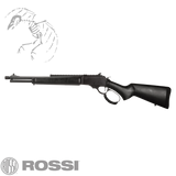 Rossi, R95, Triple, Black, Lever, Action, Rifle, 30-30, Winchester, 16.5" Barrel, Threaded, 5/8x24, Cerakote, Finish, Black, Ghost, Ring, Sight, Picatinny, Rail, Medium, Loop, 5 Rounds, 953030161-TB, 754908322206, Yellowstone, leber, lever, actions, tactical, cowboy, horse, gun, rip, silencer