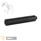 Chaos, Gear, Supply, cgs, MOD9, Suppressor, Aluminum, Black, Finish, 9MM,  10 oz, 1/2X28 Thread Pitch, suppressor, in, stock, in-stock, available, ready, to, ship, fast, approval, silencershop, silencer, best, CGS-MOD9-FS-9MM, 850002123074