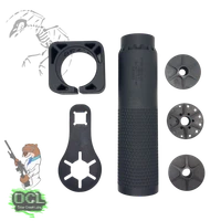 Otter Creek Labs, Infinity, Rifle Suppressor, 7.62MM, Inconel Construction, Black, Includes Vented and Solid End Cap, Hub Compatible, No Mount Included, INF762
UPC: 664533663578