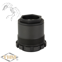 Yankee Hill Machine Co, HEAVY DUTY 3-Lug Adapter, Replaces Any 1-3/8"-24 Mount, Matte Finish, Black, R9 adapter, mount, part, in stock free shipping available YHM-2050
UPC: 841812101673