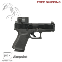 Glock, 19, g19, MOS, M.O.S., Semi-automatic, Compact, 9MM,  DLC Finish, Black, Ameriglo, Sights, 17 Rounds, 2 Magazines,  Aimpoint, ACRO, P-2, 764503059087, PA455S303MOS7A1, 764503034183, PA455S203MOS, EXCLUSIVE, FACTORY, MILL, TALL, SIGHTS, SUPRESSOR, HEIGHT, SUPPRESSOR, SILENCER, IRONS, AMERIGLO, TALO, P, 2, P-2, P2, INSTALLED, DEAD, CROW, DEFENSE, REDDIT, UA195S303MOS7A1, 764503059087, PA455S303MOS7A1
